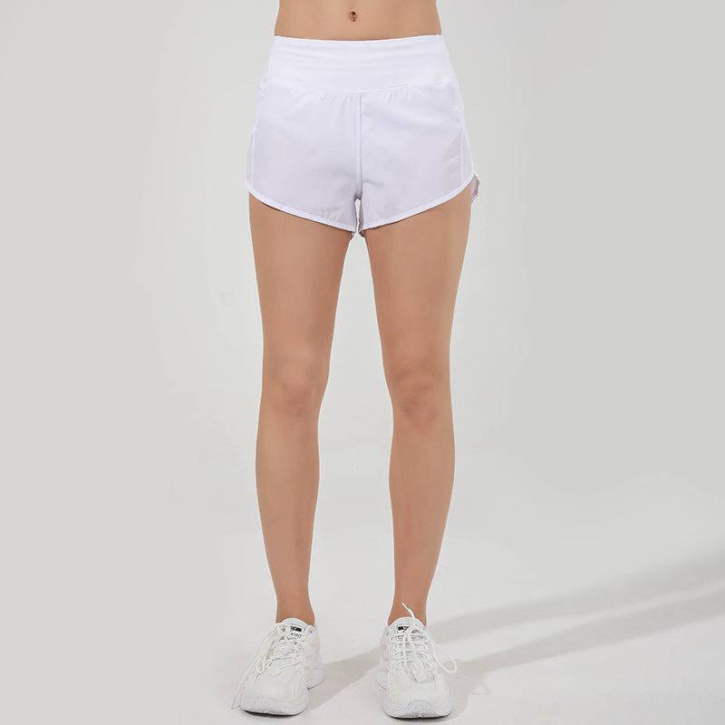 Quick Dry Nylon Split Short Yoga Shorts for Women XS/4 Bright White