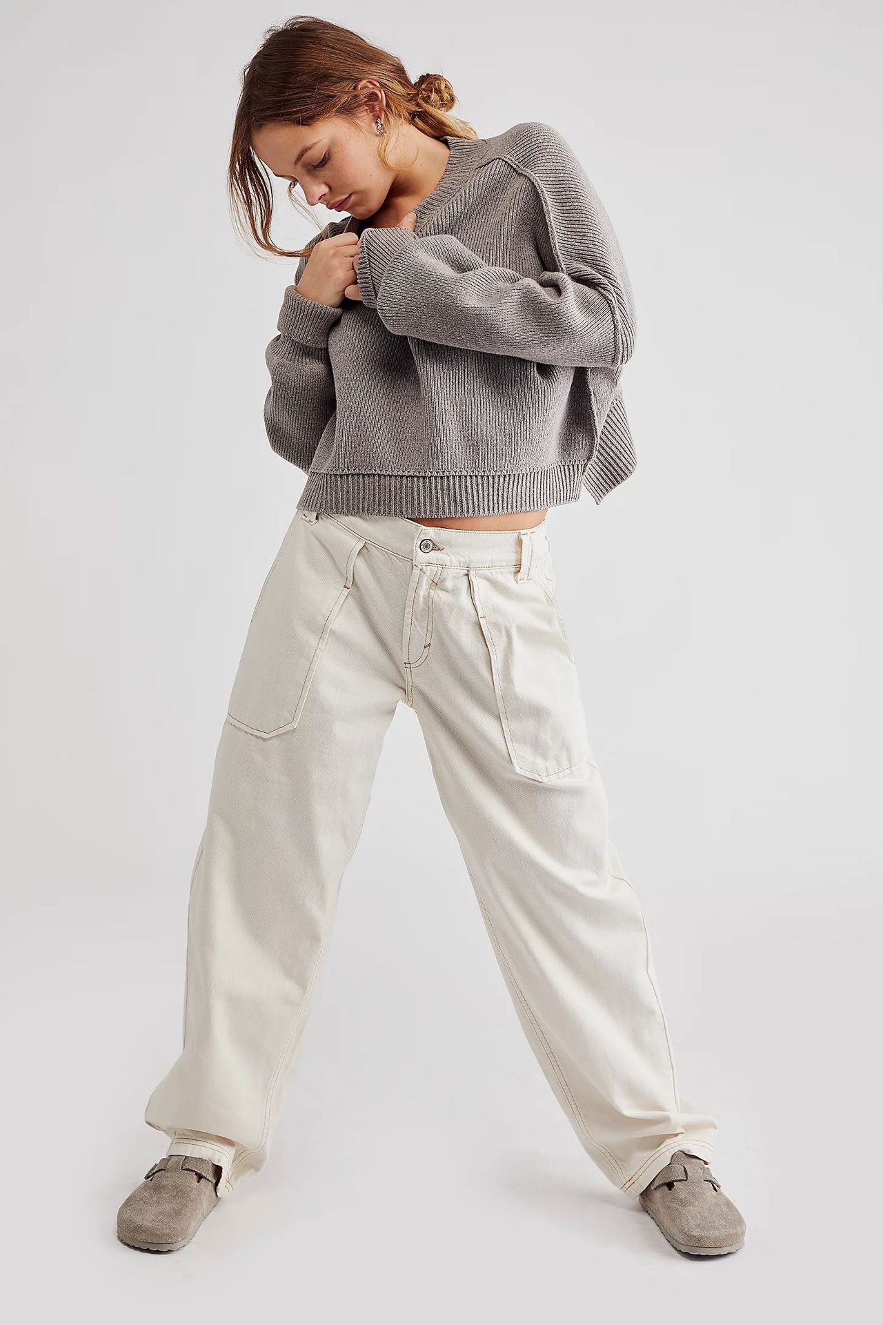 White Women Slim Fit Jeans