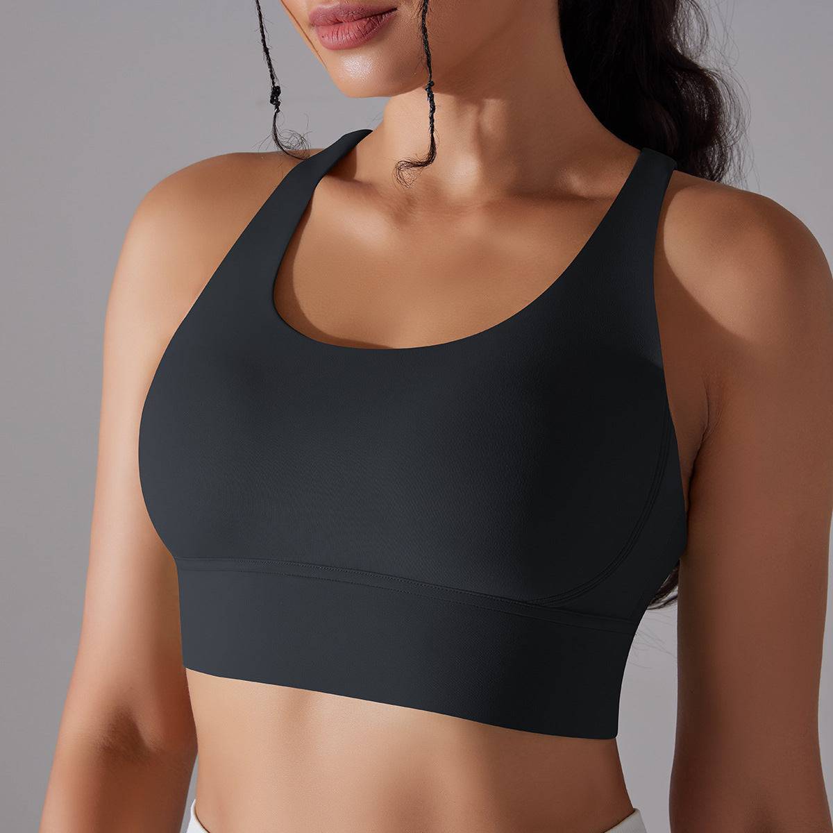 Elevate Nude Feel Sports Underwear - Beauty Back Yoga Bra S Black