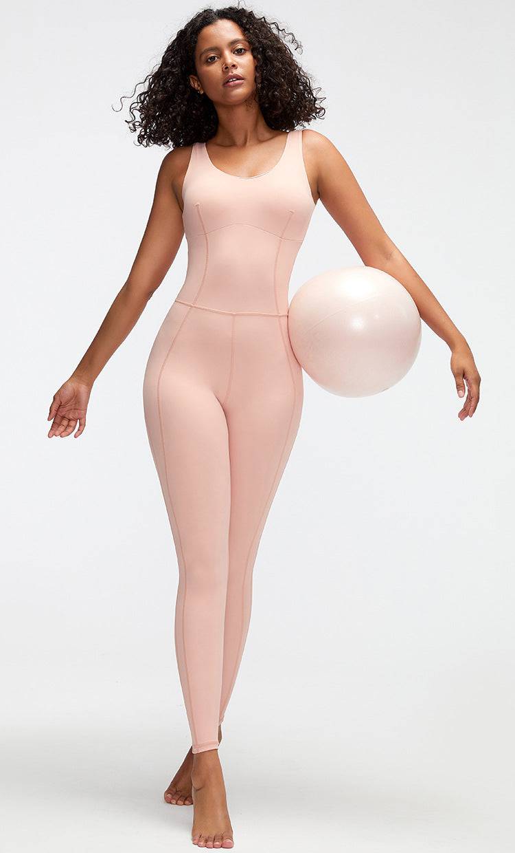Yoga Clothes Jumpsuit with Crisscross Back