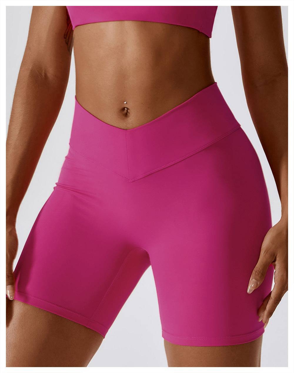 High Waist Hip-Lifting Yoga Shorts for Women