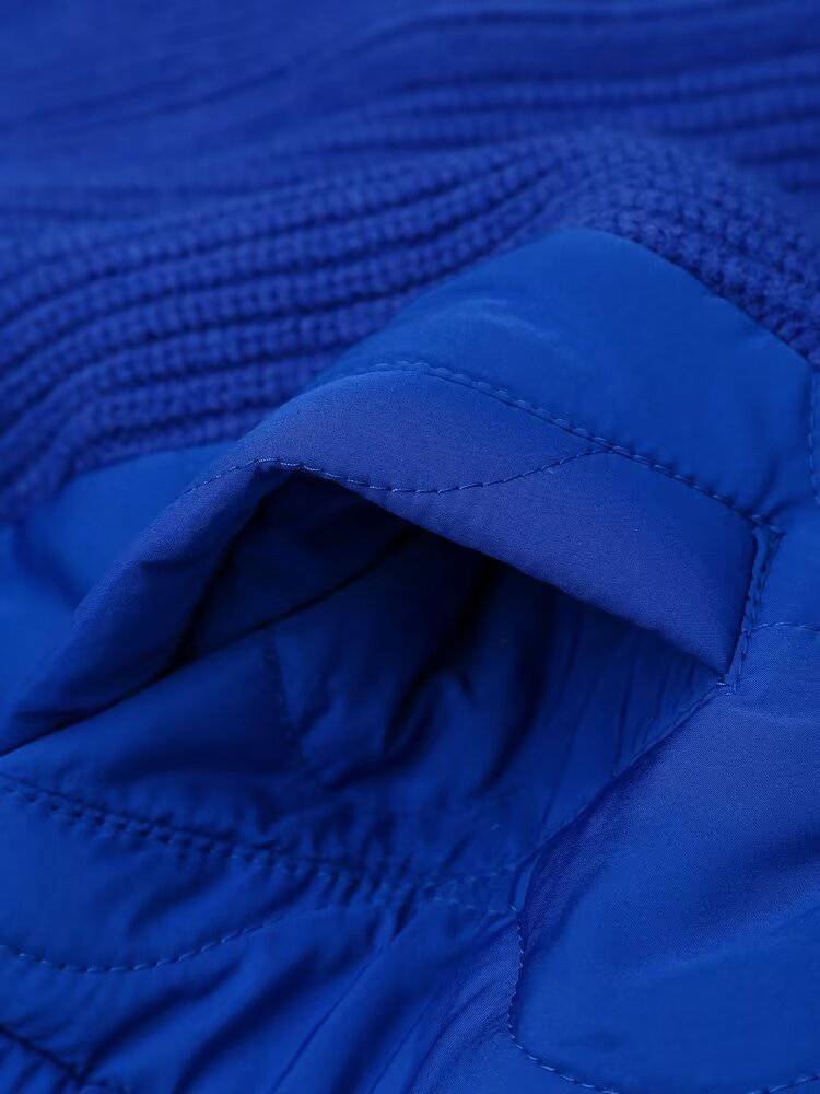 Trendy Cotton Padded Jacket with Turtleneck Collar for Women