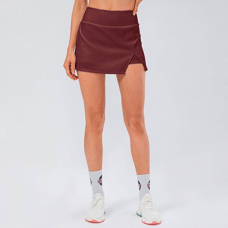 High Waist Sports Skirt with Pocket for Women