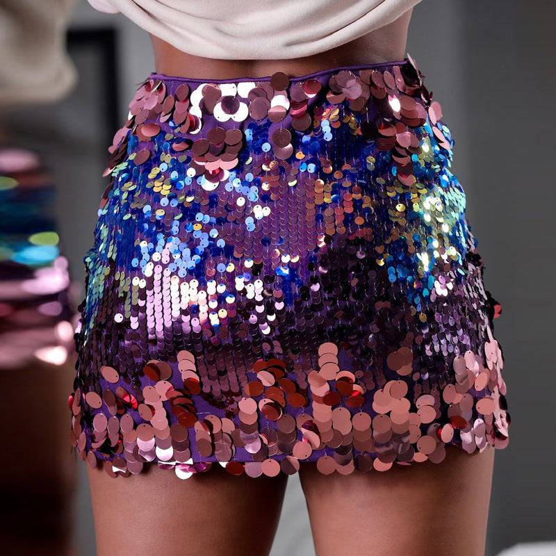 Sequin Gradient Sheath Dress