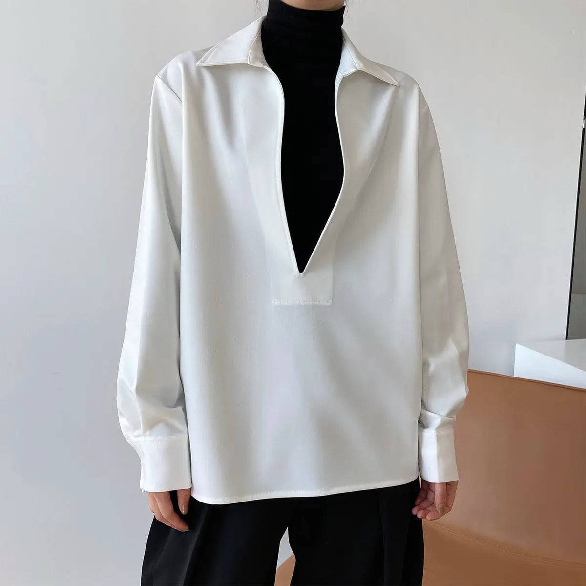 V-neck Bandage Top: Stylish Long Sleeve Outerwear for Women