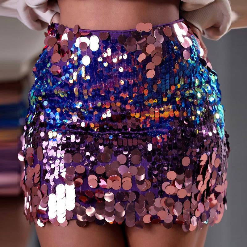Sequin Gradient Sheath Dress
