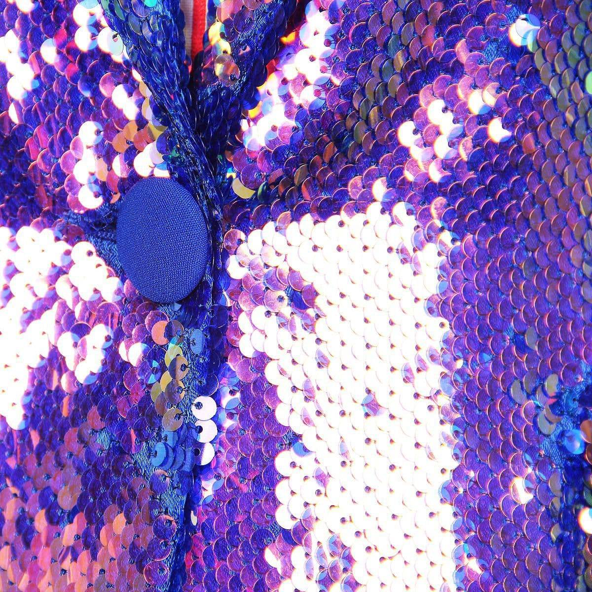 Chic Embroidered Sequin Blazer for Spring and Autumn