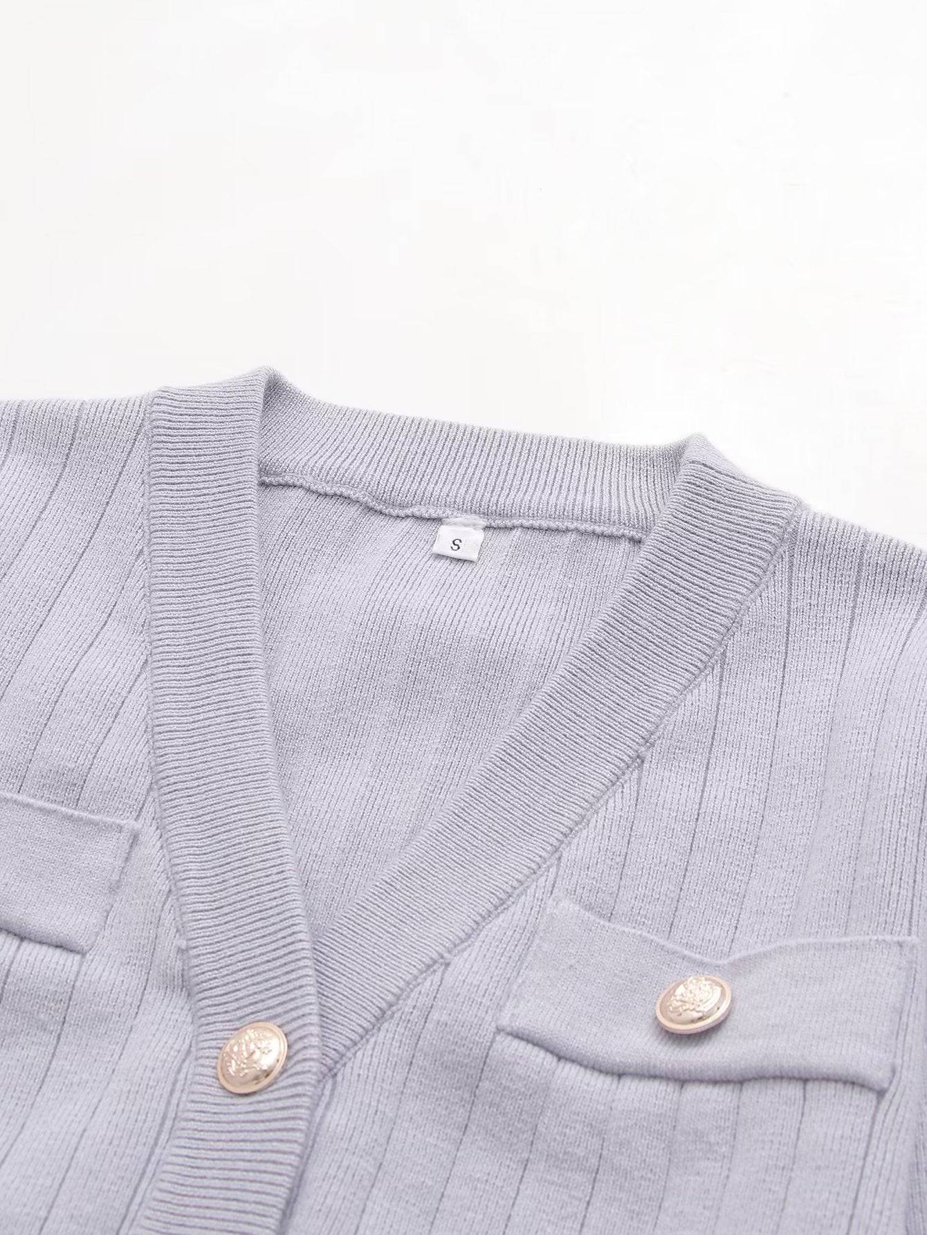 Cozy Autumn Winter Women's Crop Cardigan