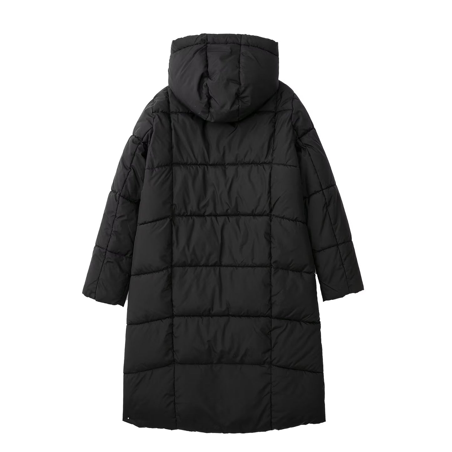 Winter Casual Retro Hooded Collar Loose Warm Cotton Padded Coat Women - Wild Amber Fashion