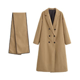 Women Autumn Winter All Matching Long Sleeve Mid Length Coats - Wild Amber Fashion