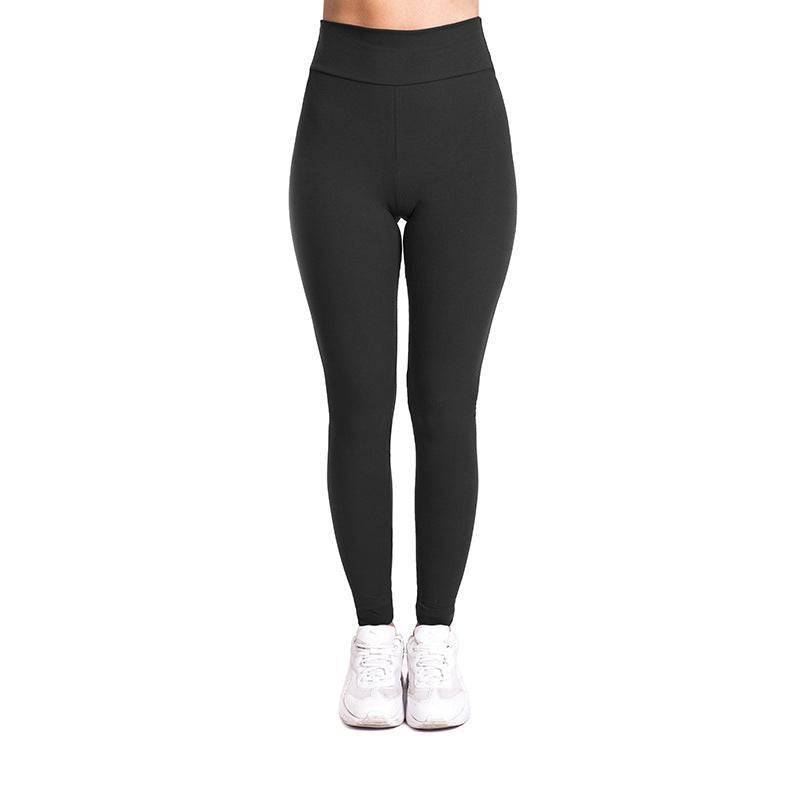 New Solid Color Tight Cycling Pants Women High Waist Stretch Leggings  S Dark Grey 