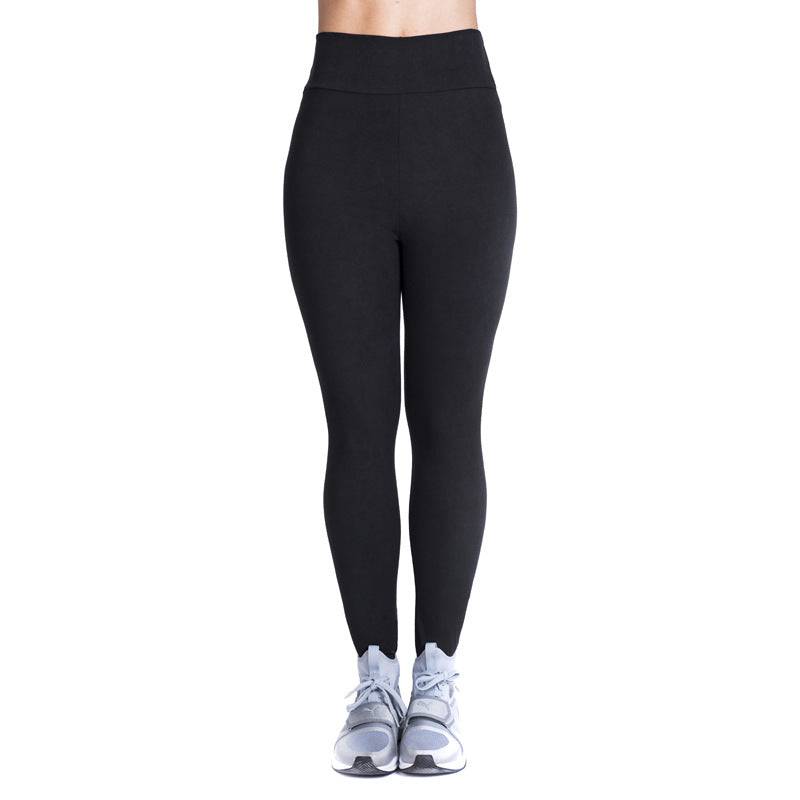 New Solid Color Tight Cycling Pants Women High Waist Stretch Leggings  S Black 