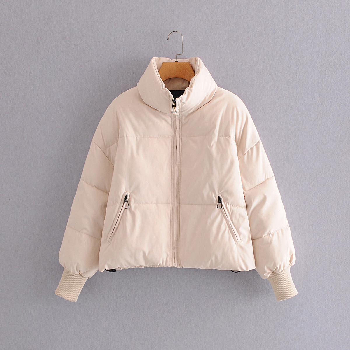 Autumn Winter Women Clothing Urban Casual Loose Cotton Padded Jacket Cotton Padded Coat - Wild Amber Fashion