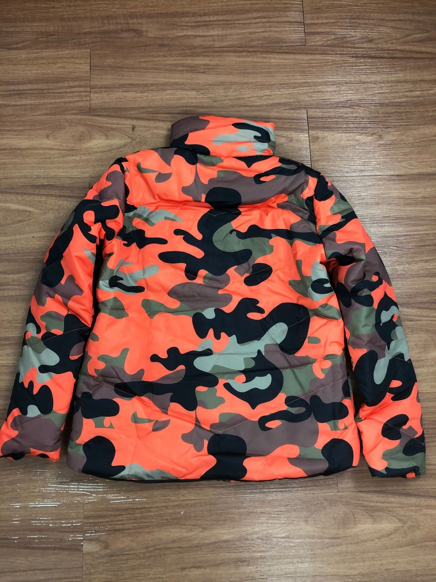 Women Clothing Wearable Colorful Camouflage Printing Dyeing Bread Coat down Jacket Cotton Padded Jacket - Wild Amber Fashion