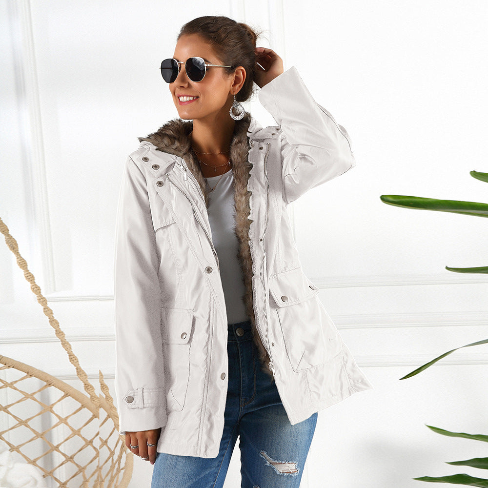 Cotton-Padded Jacket Women Cotton-Padded Jacket Women Autumn Winter Cotton-Padded Coat Women Mid-Length Thickened Jacket Plus Size - Wild Amber Fashion