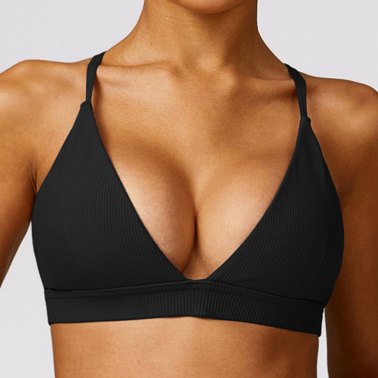 Quick Drying Beauty Back Yoga Bra  S Advanced Black 