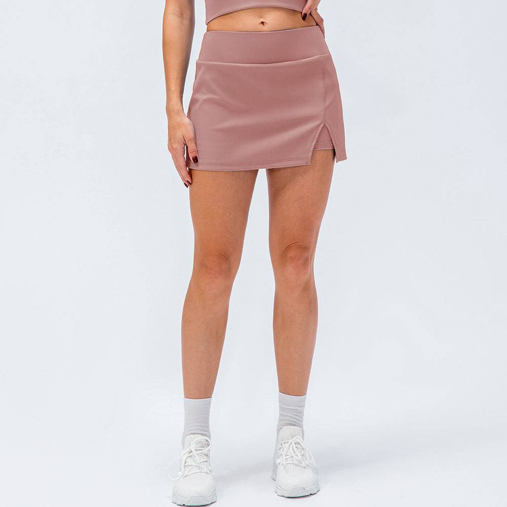 High Waist Sports Skirt with Pocket for Women  2 Pink 