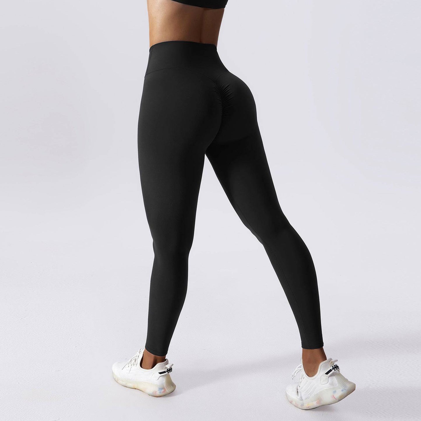 Sculpting Nude High Waist Yoga Pants with Drawstring Closure  8/S Advanced Black 