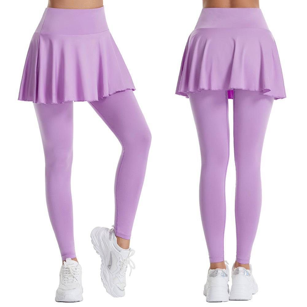 Stylish and Functional Exercise Skirt for Women  S Light Purple 