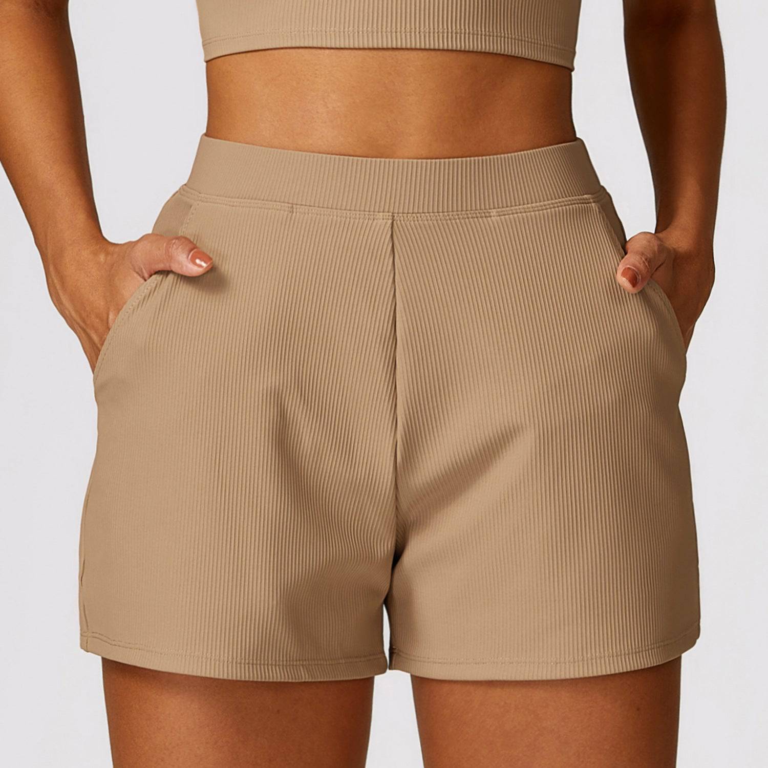 Spring All-Purpose High-Rise Performance Shorts for Women  S Bronze 