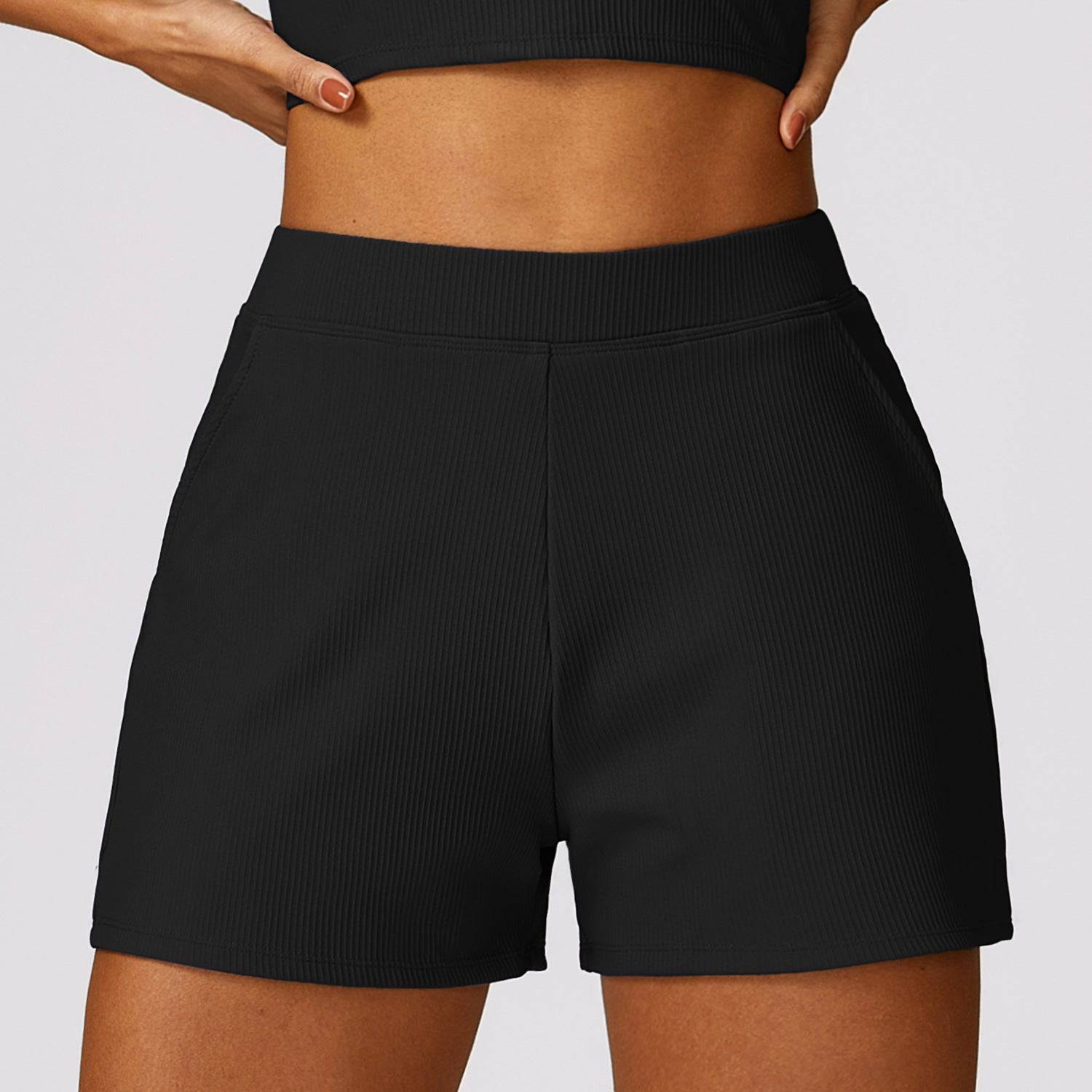 Spring All-Purpose High-Rise Performance Shorts for Women  S Advanced Black 