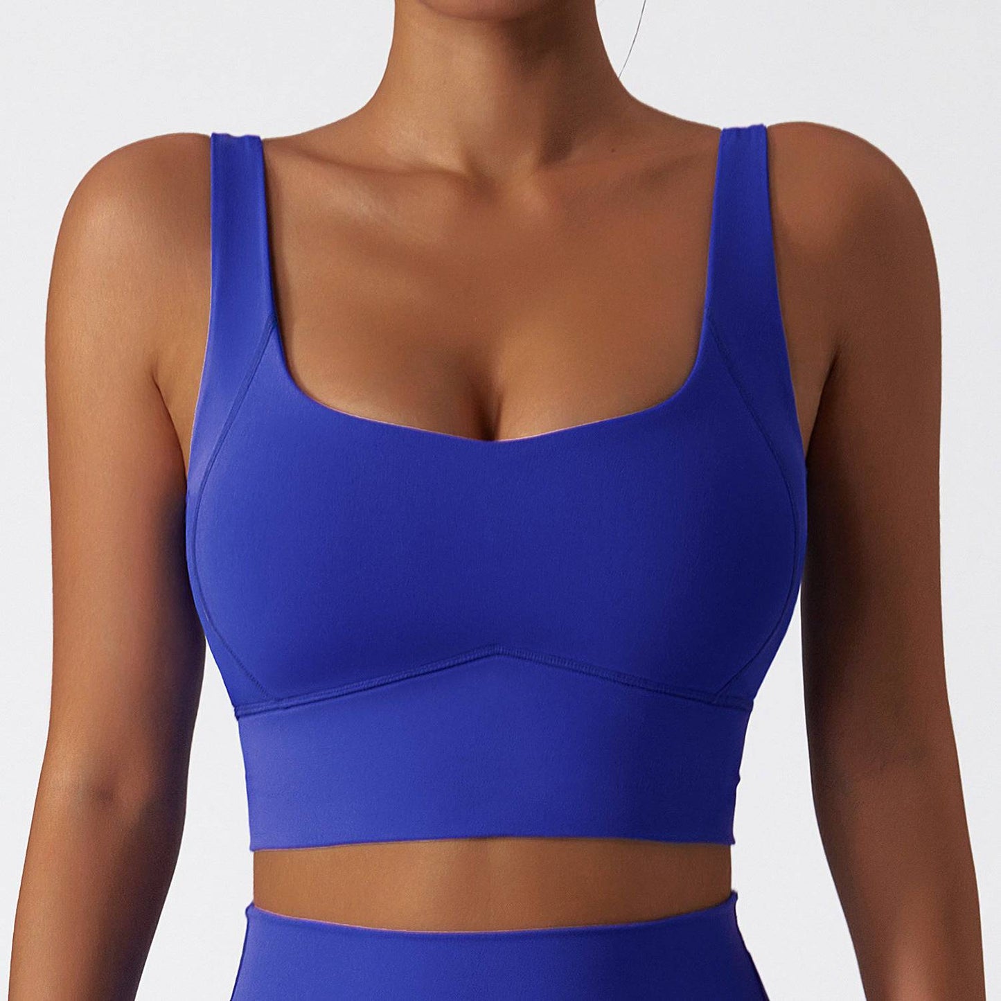 Ultimate Support and Comfort Yoga Push-Up Fitness Bra for Women  8/S Klein Blue 