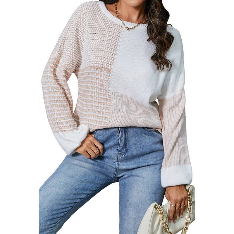 Trendy Cutout Sweater with Tied Long Sleeves  S White 