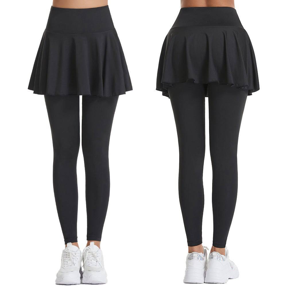 Stylish and Functional Exercise Skirt for Women  S Black 