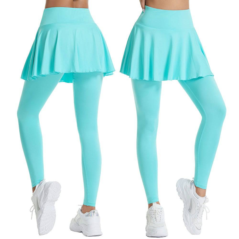 Stylish and Functional Exercise Skirt for Women  S Light Water Blue 