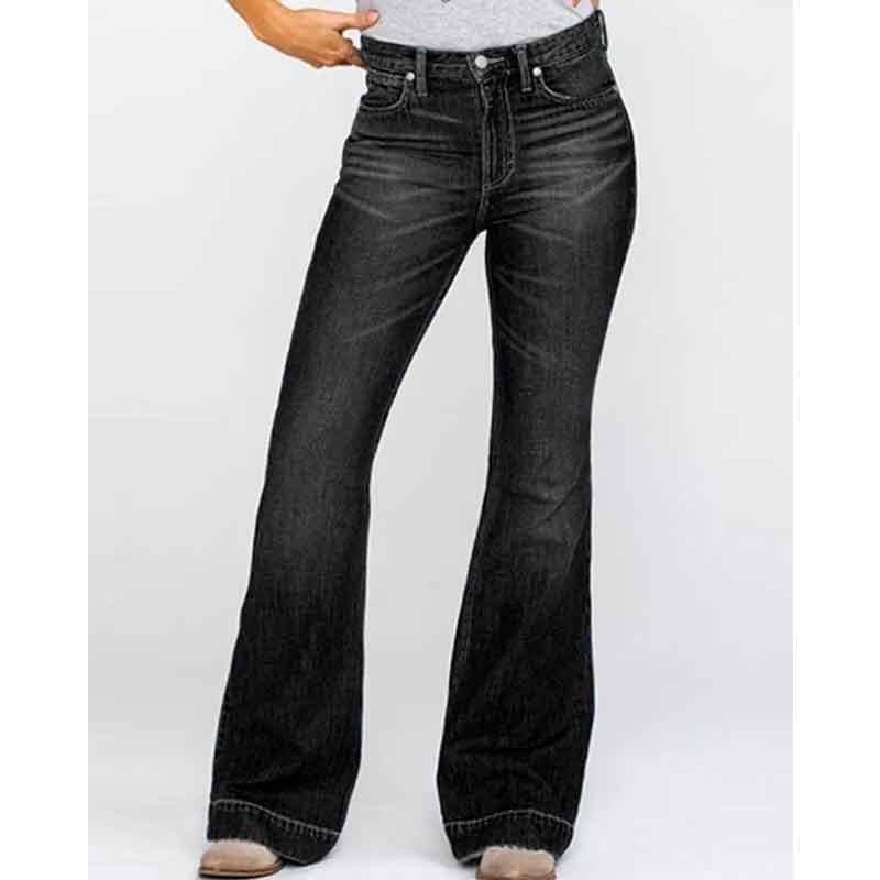 Ladies Jeans Slim Fit Slimming Embroidered Women Jeans Trousers Women  XS Black 