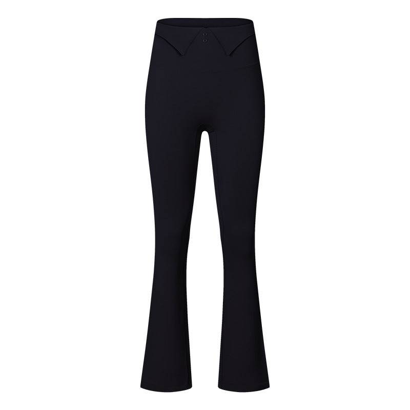 Women's Nano Fleece Lined Yoga Pants for Autumn and Winter  4 Black 