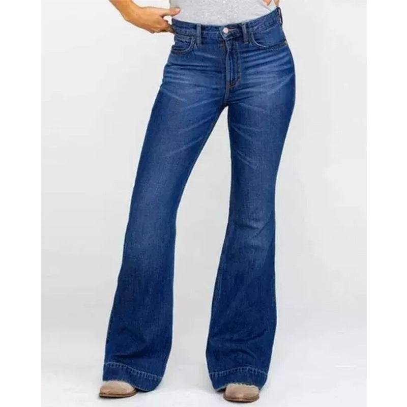 Ladies Jeans Slim Fit Slimming Embroidered Women Jeans Trousers Women  XS Navy Blue 