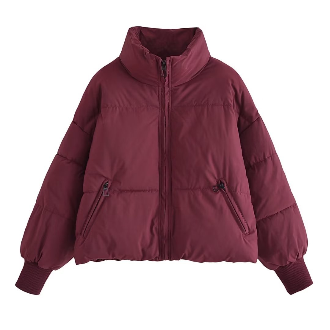 Autumn Winter Women Clothing Urban Casual Loose Cotton Padded Jacket Cotton Padded Coat - Wild Amber Fashion