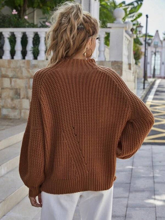 Warm and Chic Turtleneck Sweater for Women    