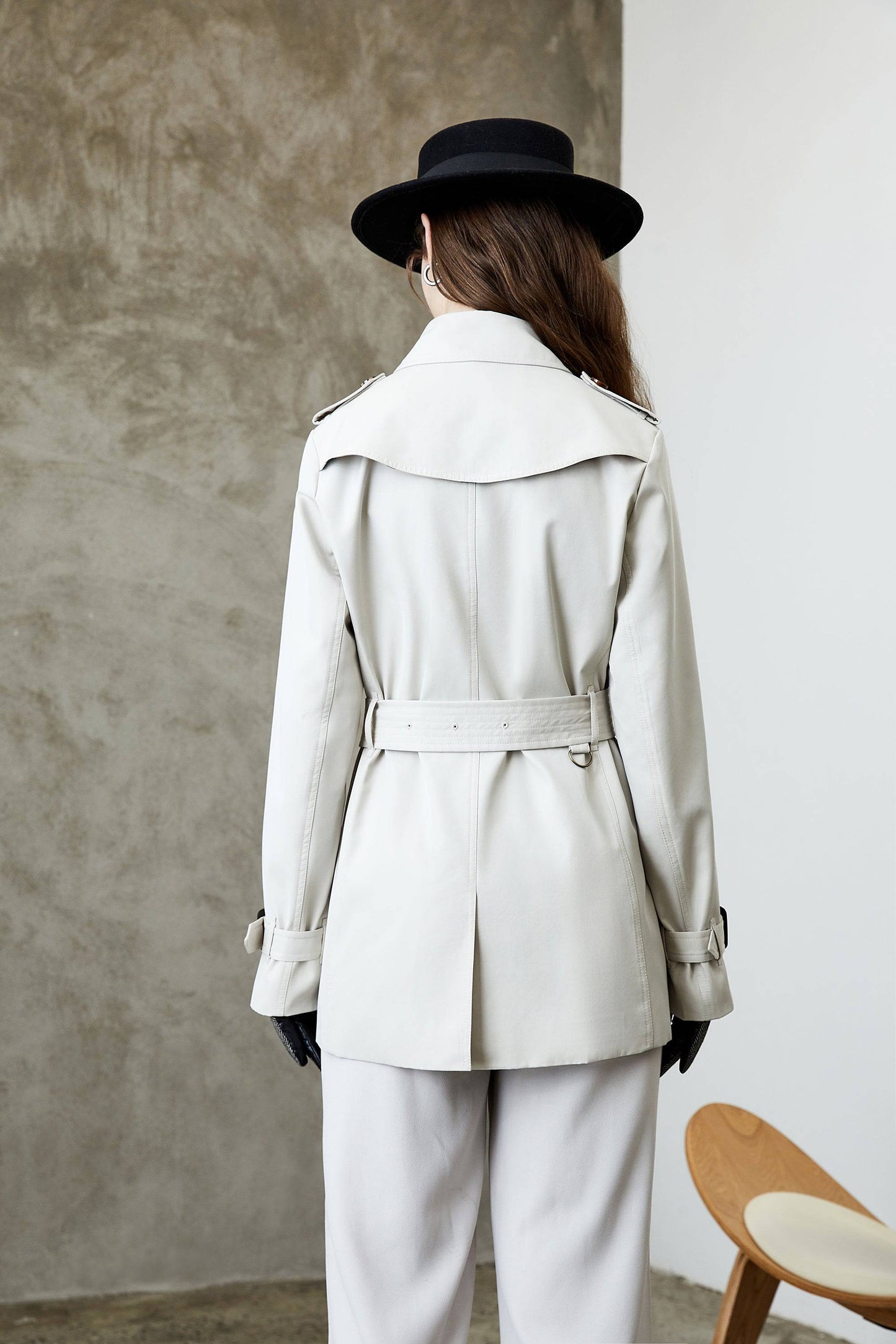 Long Elegant British Trench Coat for Women    