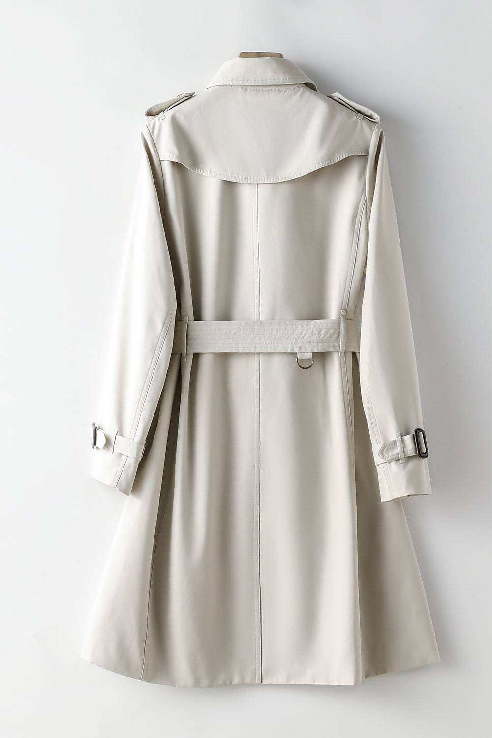 Long Elegant British Trench Coat for Women    