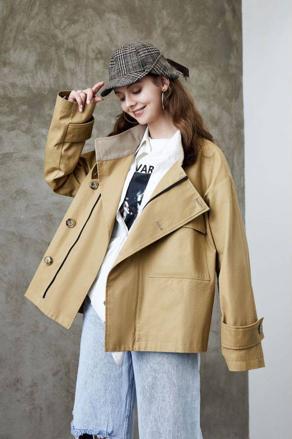 Elegant Korean Style Trench Coat for Women    