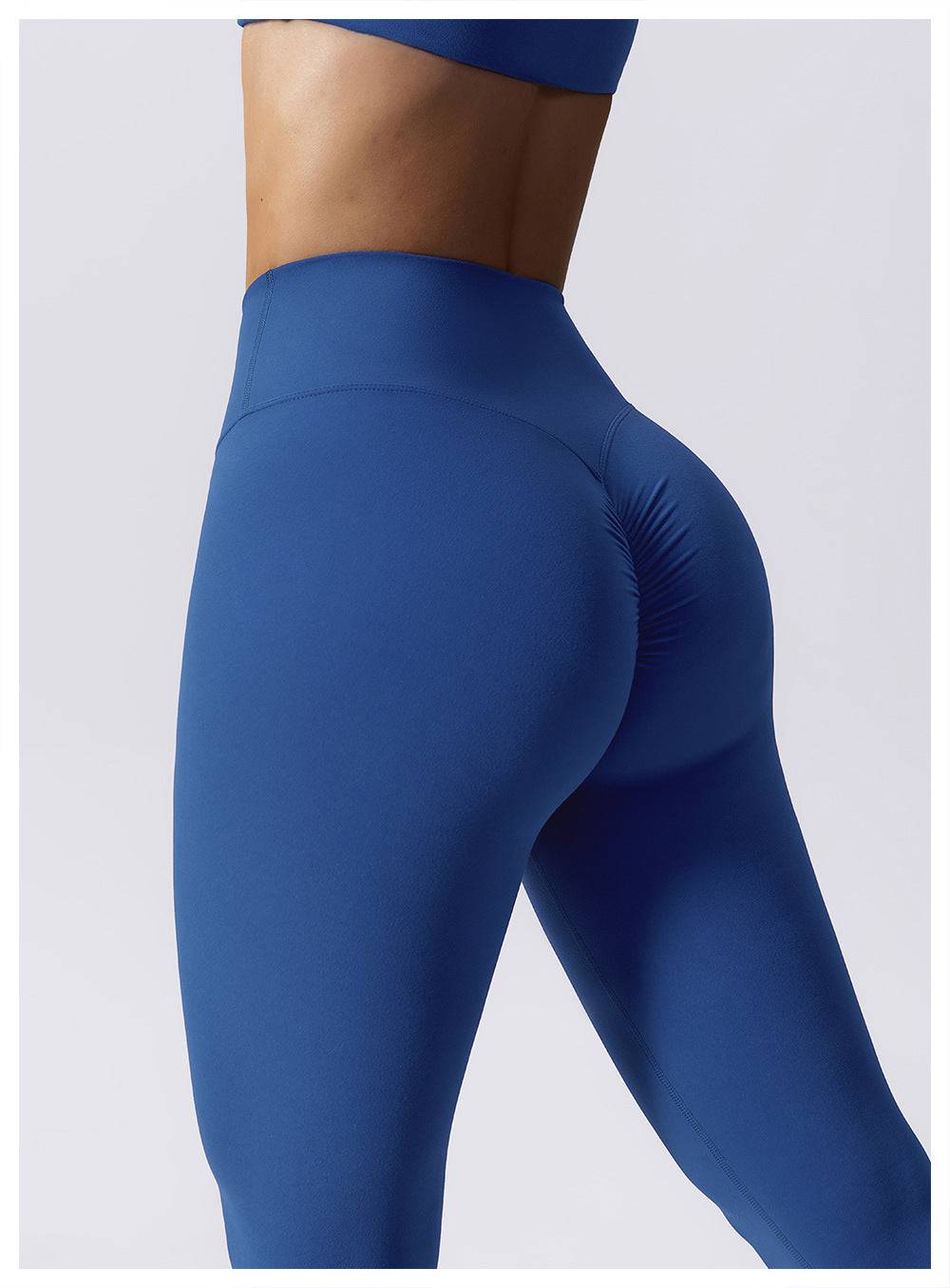 Sculpting Nude High Waist Yoga Pants with Drawstring Closure    