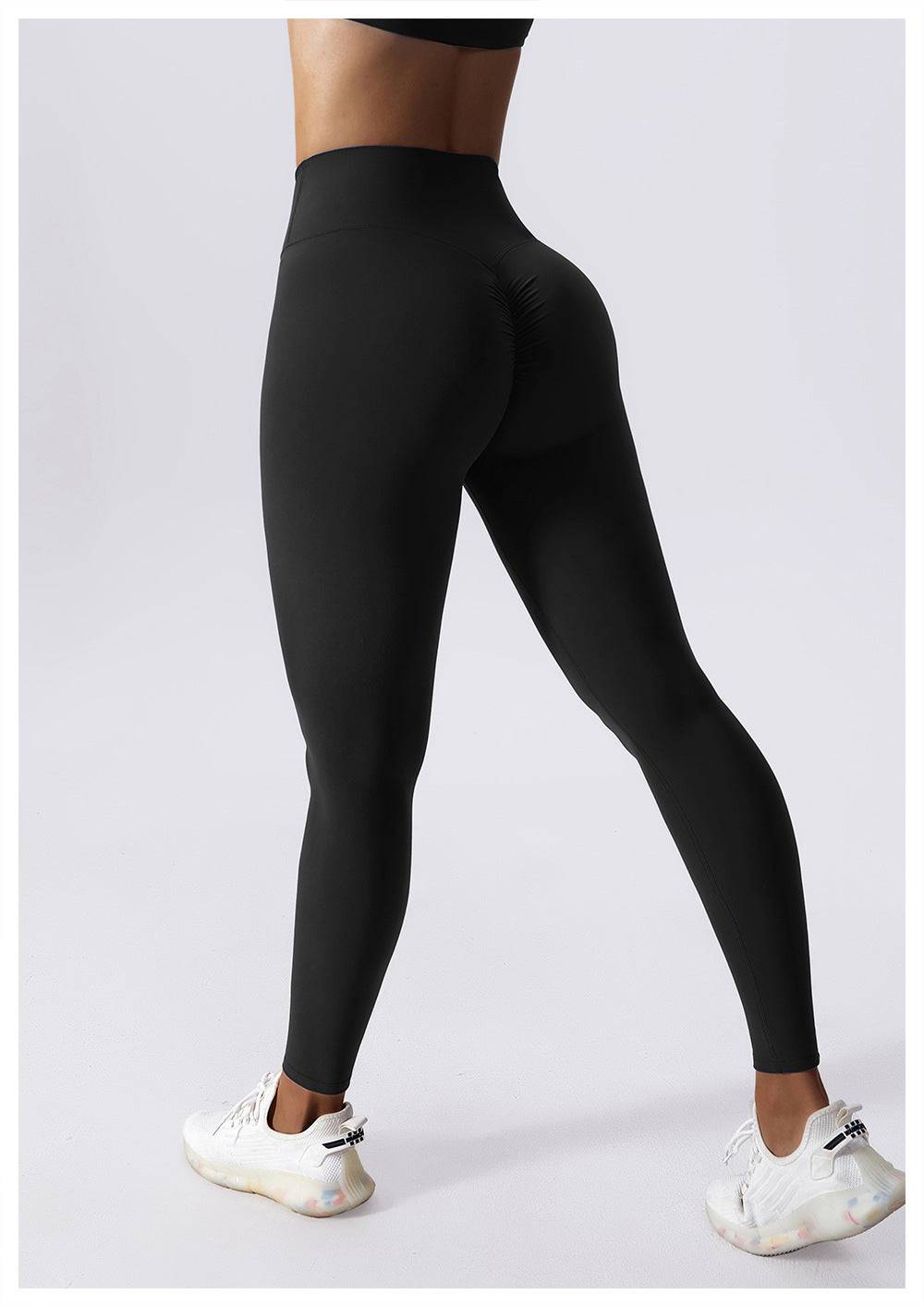 Sculpting Nude High Waist Yoga Pants with Drawstring Closure    