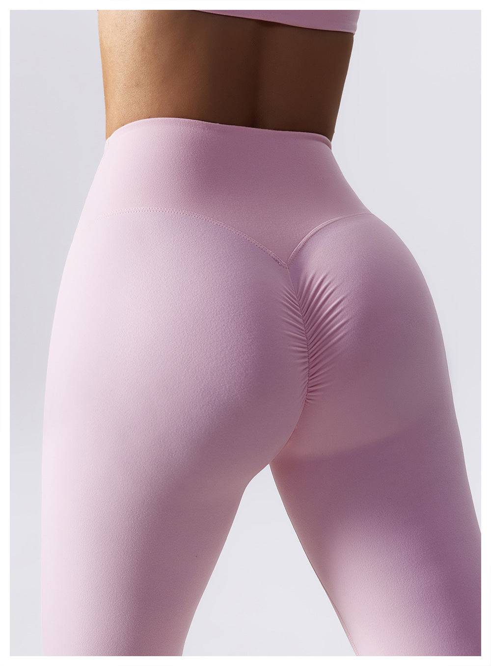 Sculpting Nude High Waist Yoga Pants with Drawstring Closure    