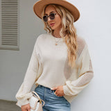 Hollow Out Cutout Pullover Knitwear for Women    