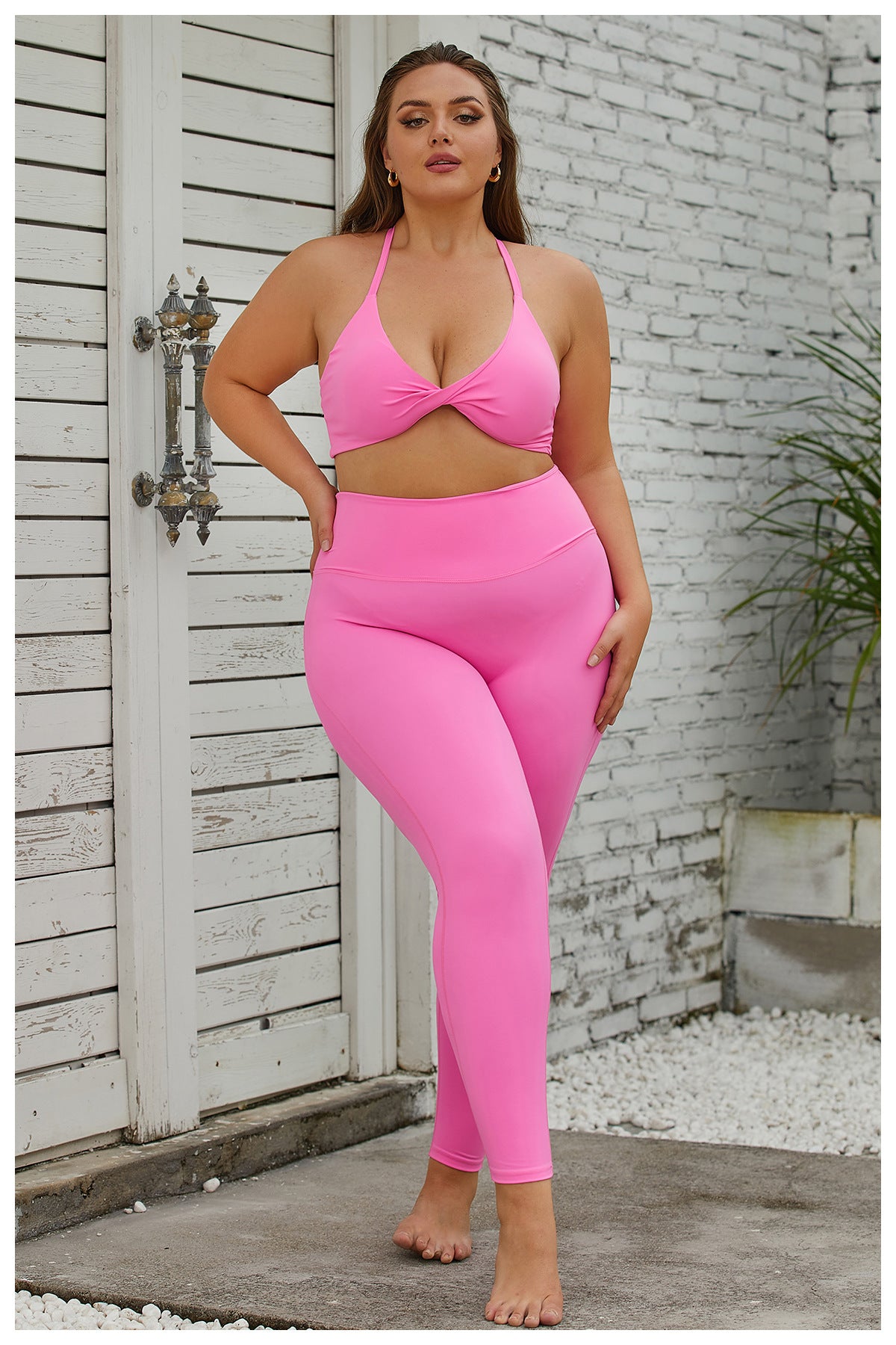 High Rise Nude Feel Yoga Suit for Active Women    