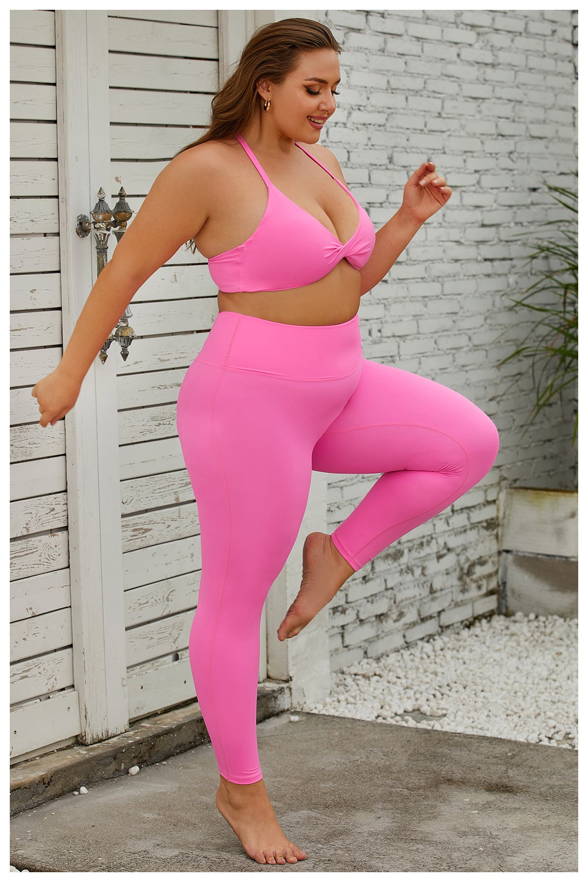 High Rise Nude Feel Yoga Suit for Active Women    