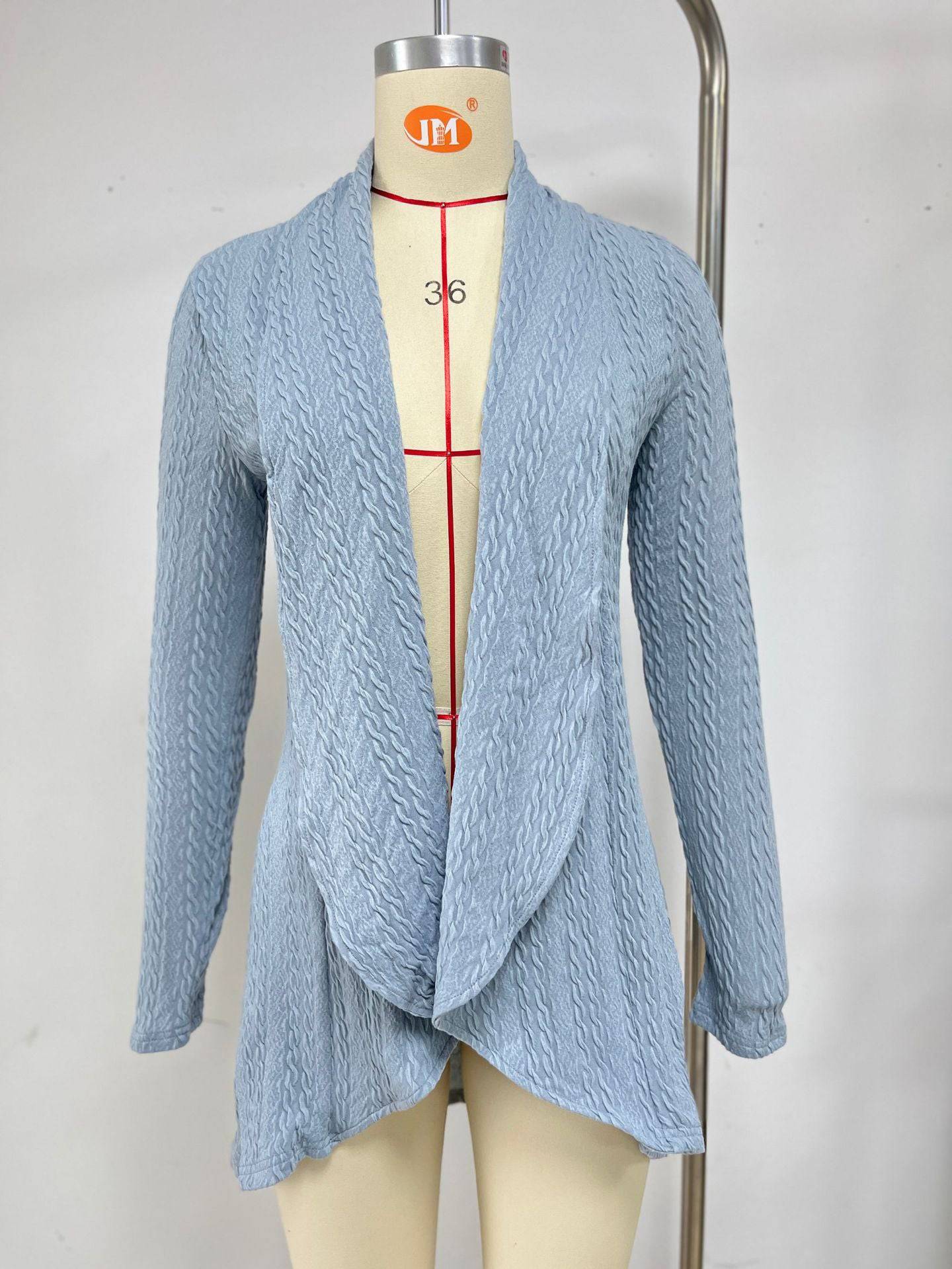 Women's Cozy Solid Color Long Sleeve Cardigan    