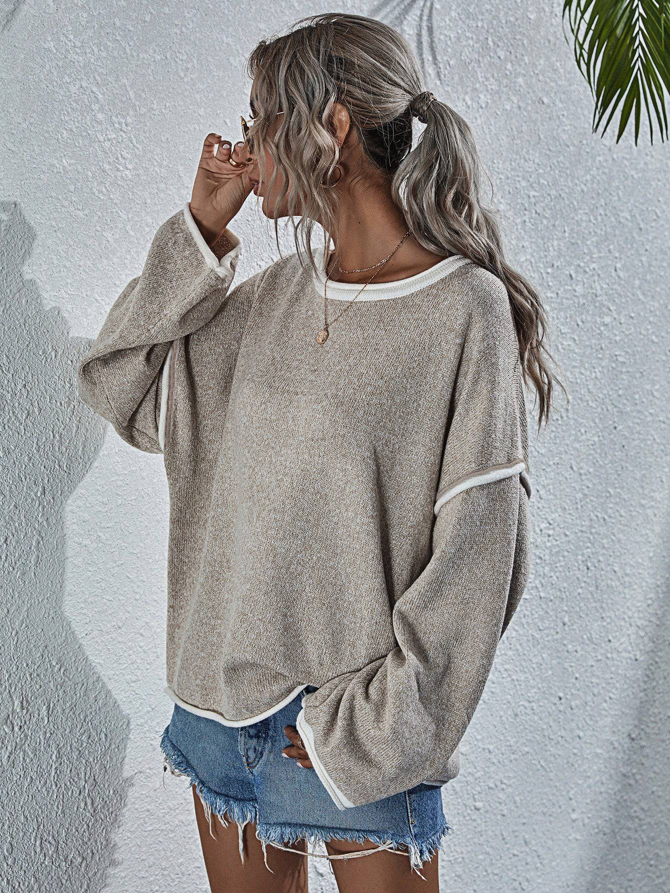 Women's Plus Size Cozy Autumn Winter Round Neck Sweater    