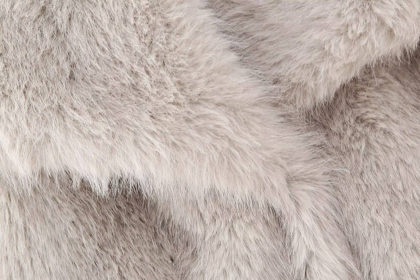 Stylish Faux Mink Fur Winter Coat with Pocket    