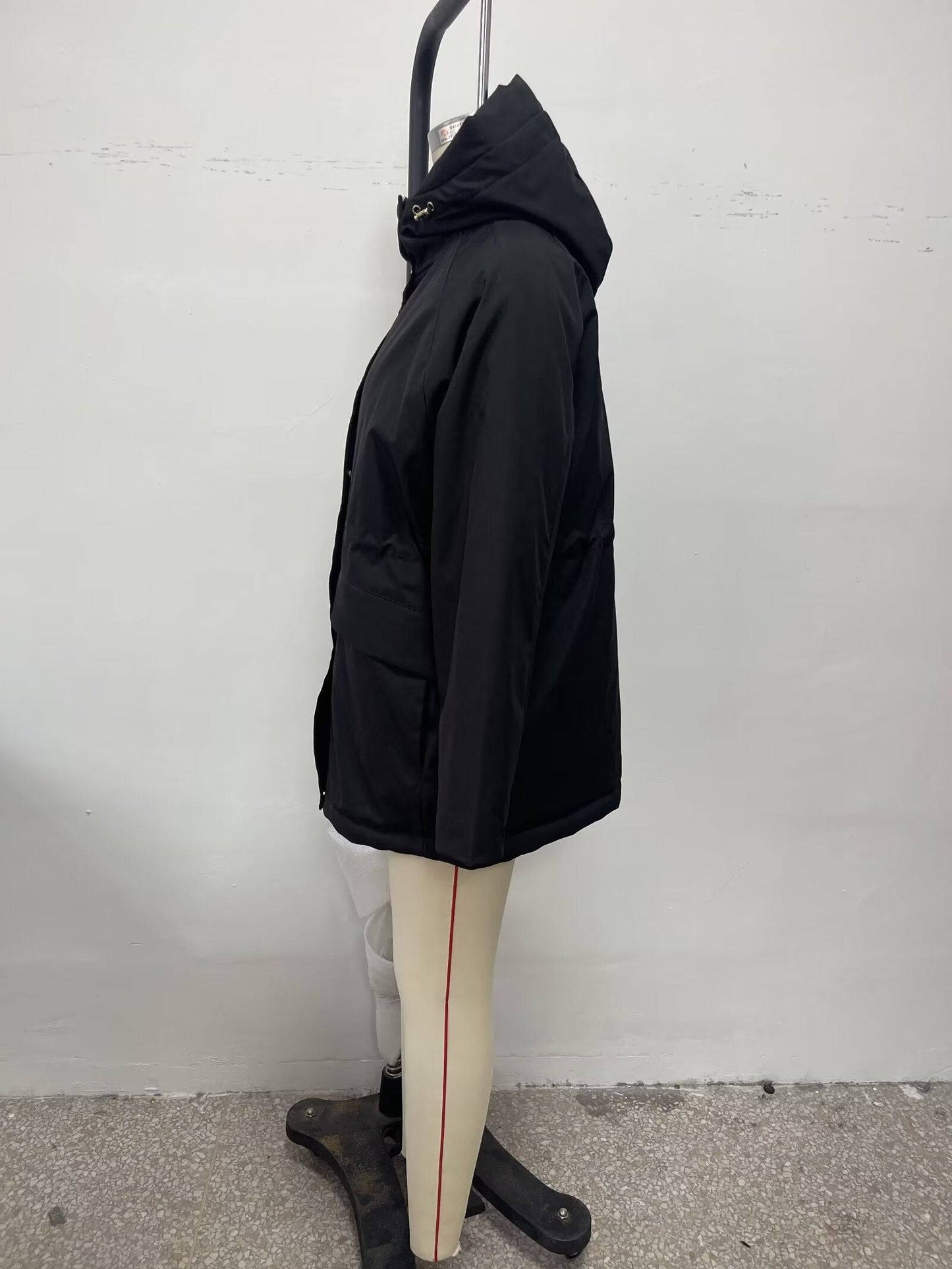 French Hooded Cotton Parka Jacket for Women    