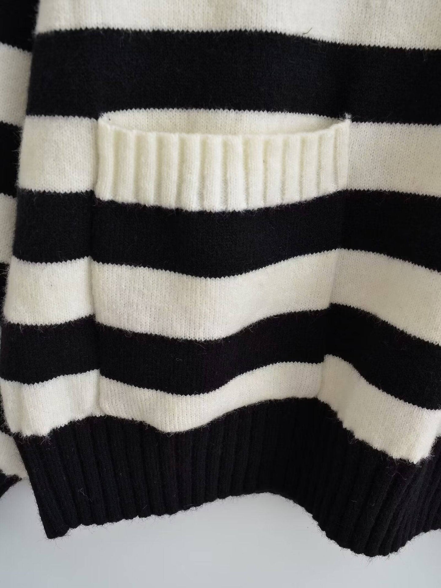 French Chic Striped Long Sleeve Sweater    