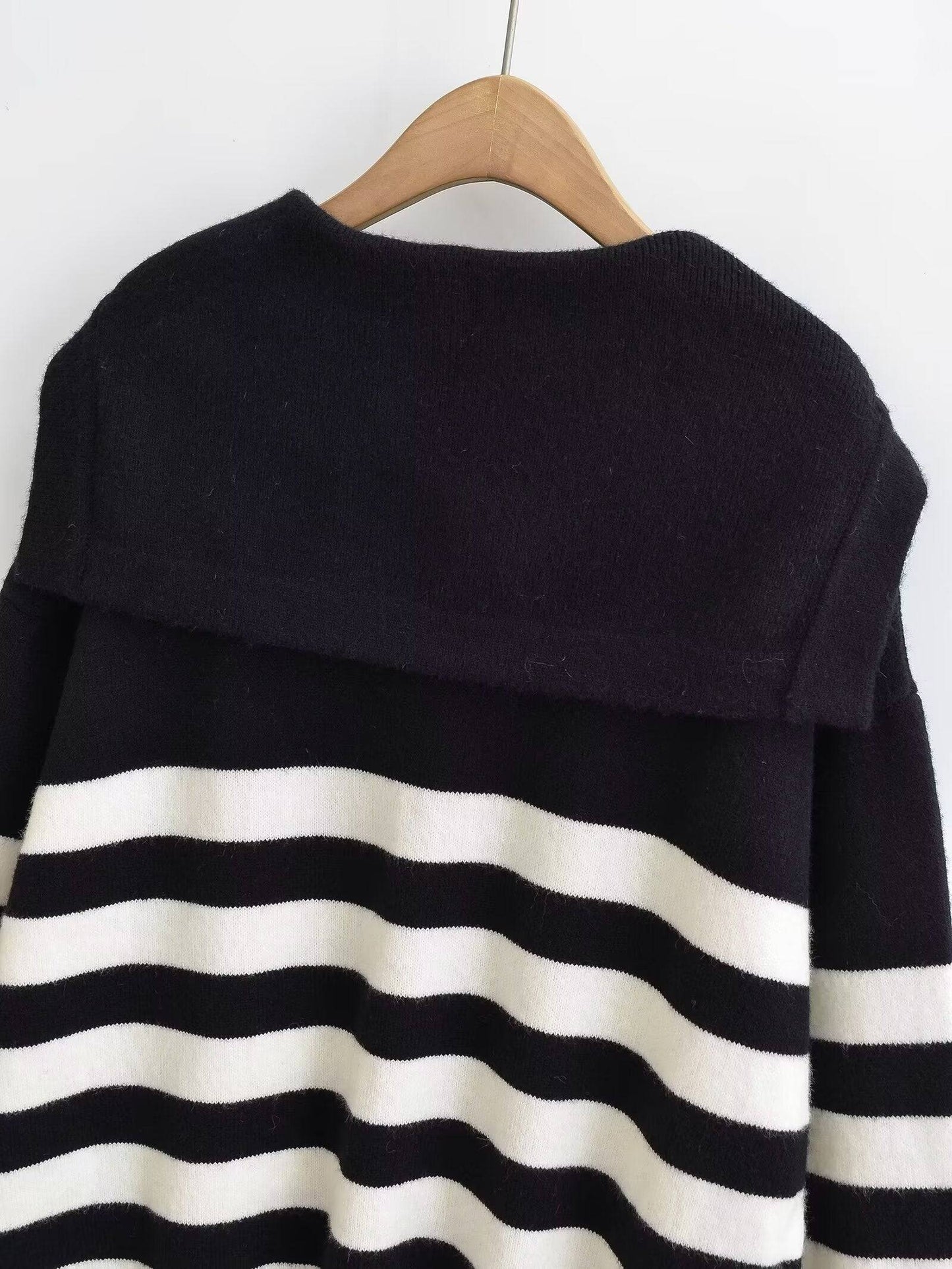 French Chic Striped Long Sleeve Sweater    