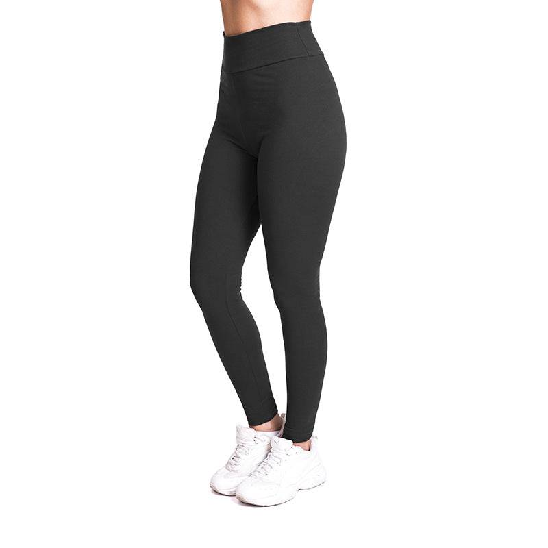 New Solid Color Tight Cycling Pants Women High Waist Stretch Leggings    